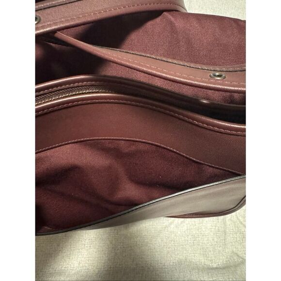 Coach 75th anniversary stripe Patricia leather saddle purse - EUC - Picture 10 of 14